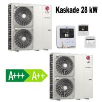 LG Inverter Luft Wasser Wärmepumpen-Paket Therma V R32 Monobloc S 28 kW 